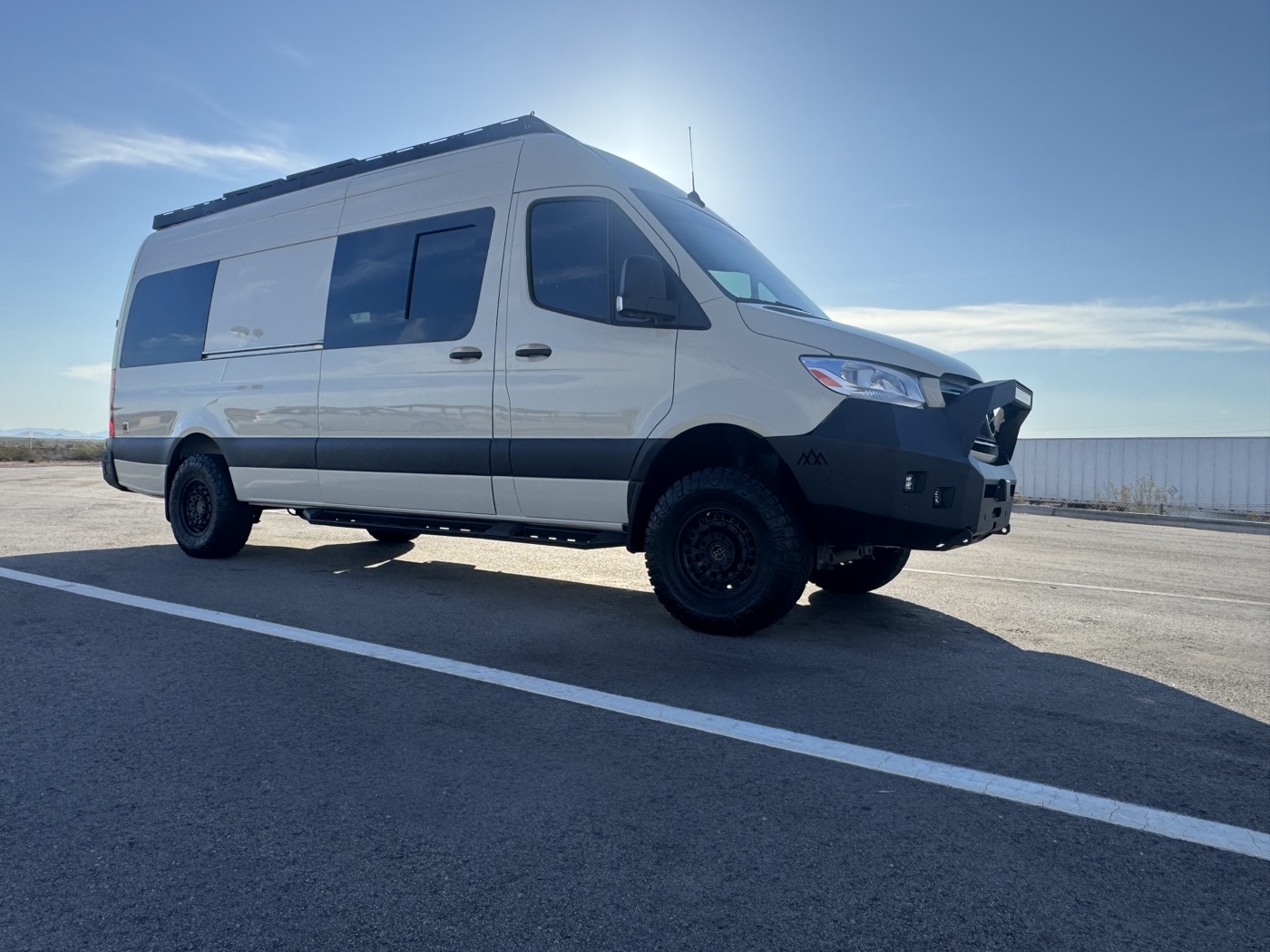 The ALUXÉ treatment van parked outside